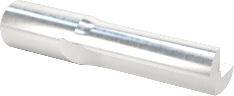 Köpük için Düz Freze Ucu, Yüksek Hızlı Çelik, V Oluk, 1/2" Kesme Çapı