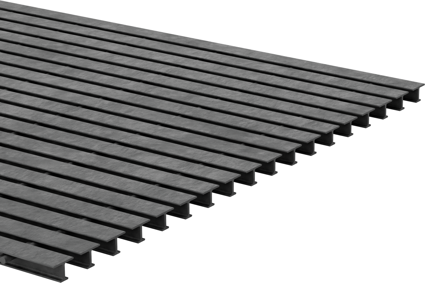 Dar Açıklı Fiberglas Çubuk Izgara, 1“ x 1-1/2” Yatak Çubuğu, 3 Fit Genişlik