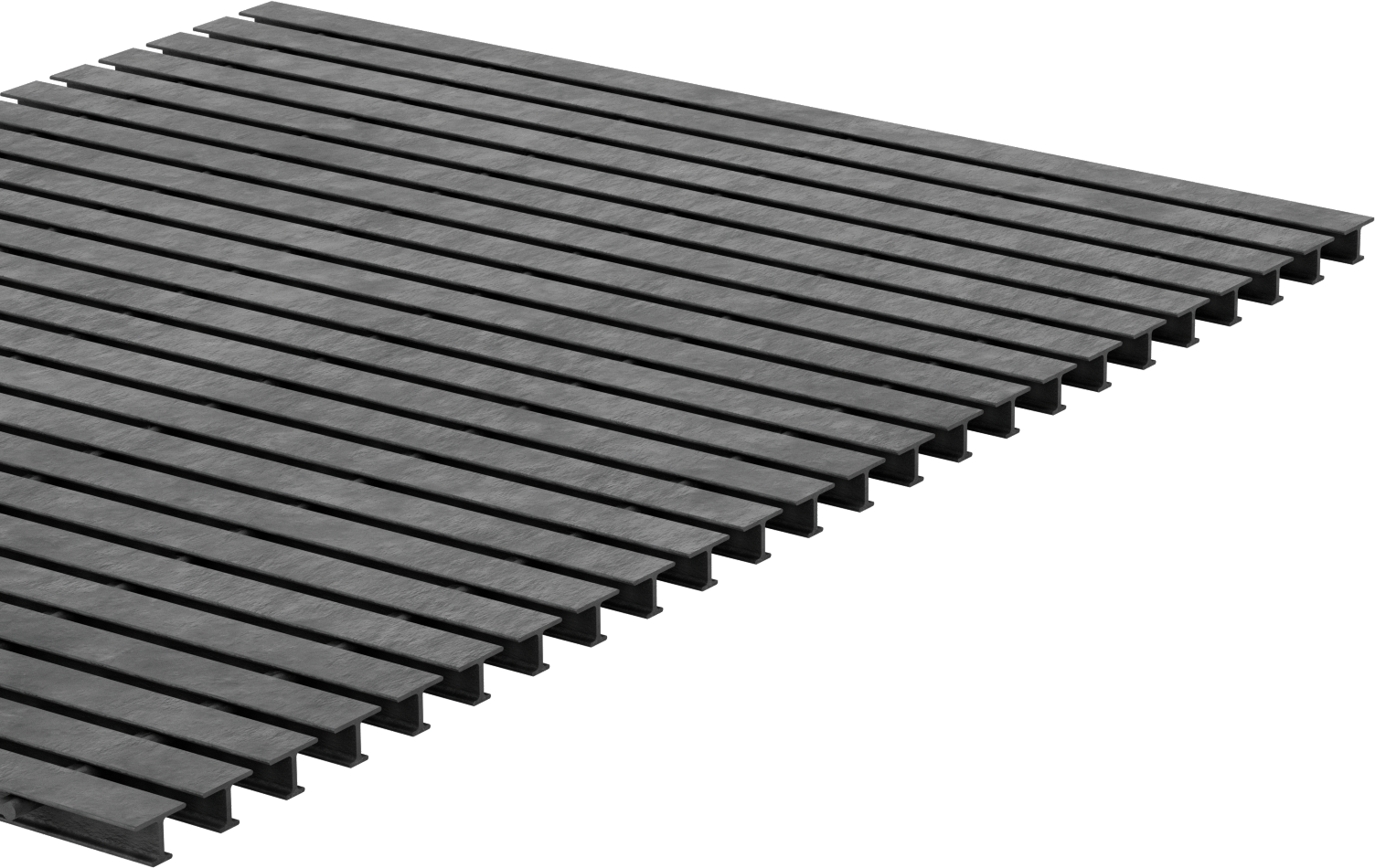 Dar Açıklı Fiberglas Çubuk Izgara, 1“ x 1-1/2” Yatak Çubuğu, 4 Fit Genişlik