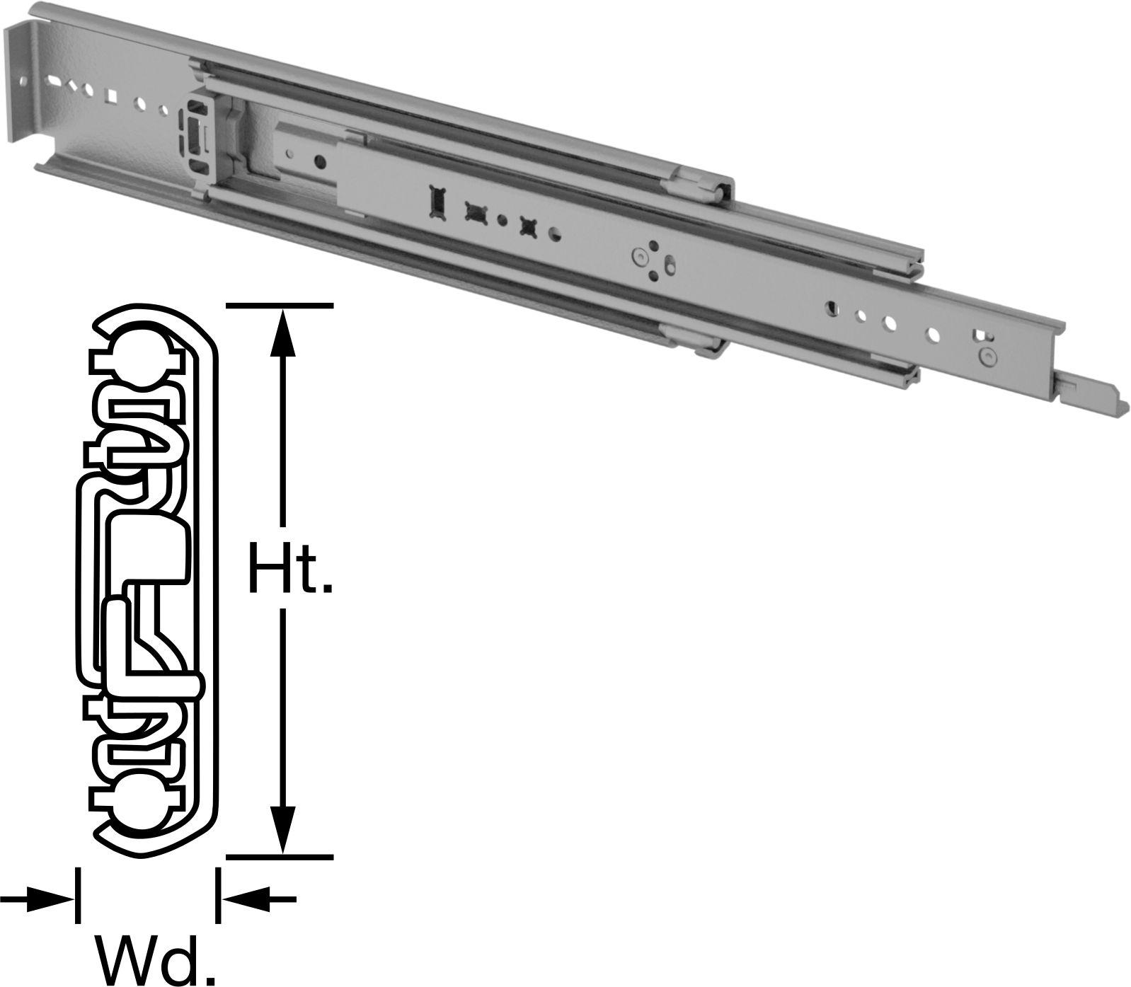 Without Drawer Release