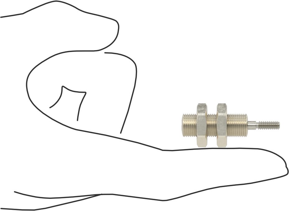 Minyatür Dişli Gövdeli Hava Silindiri, Tek Etkili, 1/4" Delik, 3/8" OD, 1/4" Strok Uzunluğu
