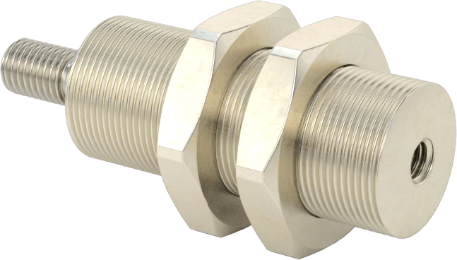 Minyatür Dişli Gövdeli Hava Silindiri, Tek Etkili, 1/2" Delik, 5/8" OD, 1/2" Strok Uzunluğu