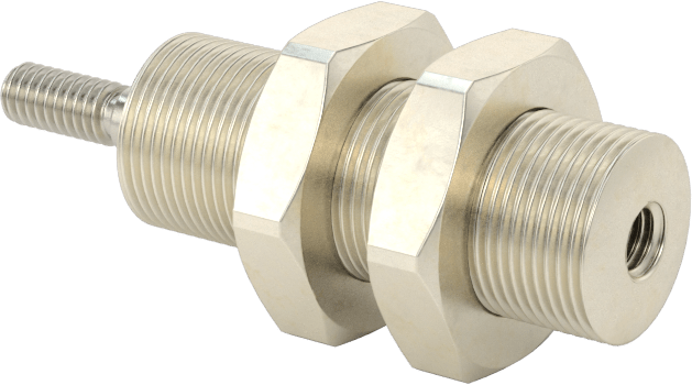 Minyatür Dişli Gövdeli Hava Silindiri, Tek Etkili, 3/8" Delik Boyutu, 1/2" OD, 3/8" Strok Uzunluğu