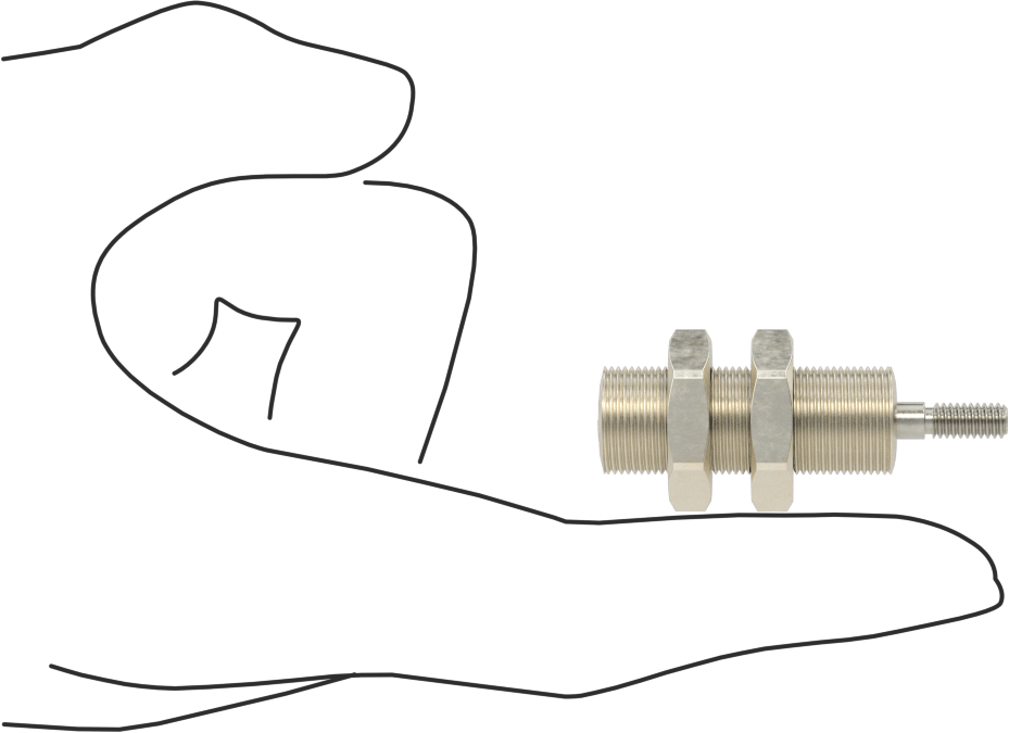 Minyatür Dişli Gövdeli Hava Silindiri, Tek Etkili, 3/8" Delik Boyutu, 1/2" OD, 3/8" Strok Uzunluğu