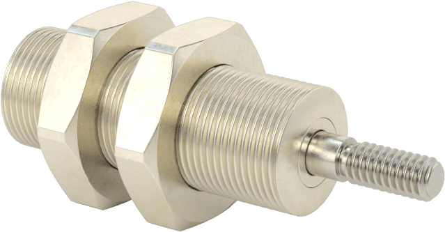 Minyatür Dişli Gövdeli Hava Silindiri, Tek Etkili, 3/8" Delik Boyutu, 1/2" OD, 3/8" Strok Uzunluğu