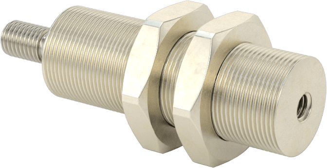 Minyatür Dişli Gövdeli Hava Silindiri, Tek Etkili, 1/2" Delik Çapı, 5/8" OD, 3/4" Strok Uzunluğu