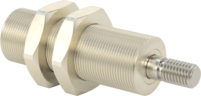 Minyatür Dişli Gövdeli Hava Silindiri, Tek Etkili, 1/2" Delik Çapı, 5/8" OD, 3/4" Strok Uzunluğu