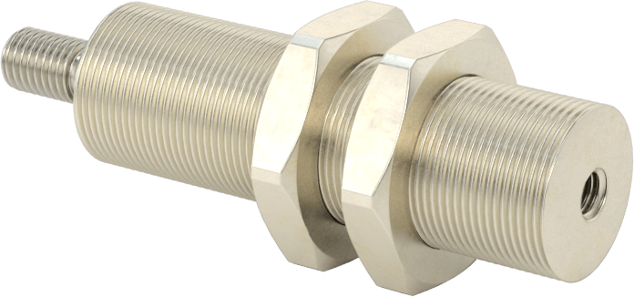 Minyatür Dişli Gövdeli Hava Silindiri, Tek Etkili, 1/2" Delik Çapı, 5/8" OD, 1" Strok Uzunluğu