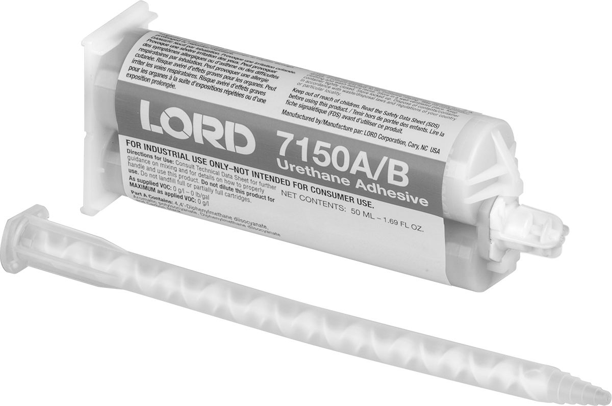 Yapısal Yapıştırıcı, Üretan, Lord 7150A/B, 1,69 FL. oz. Kartuş