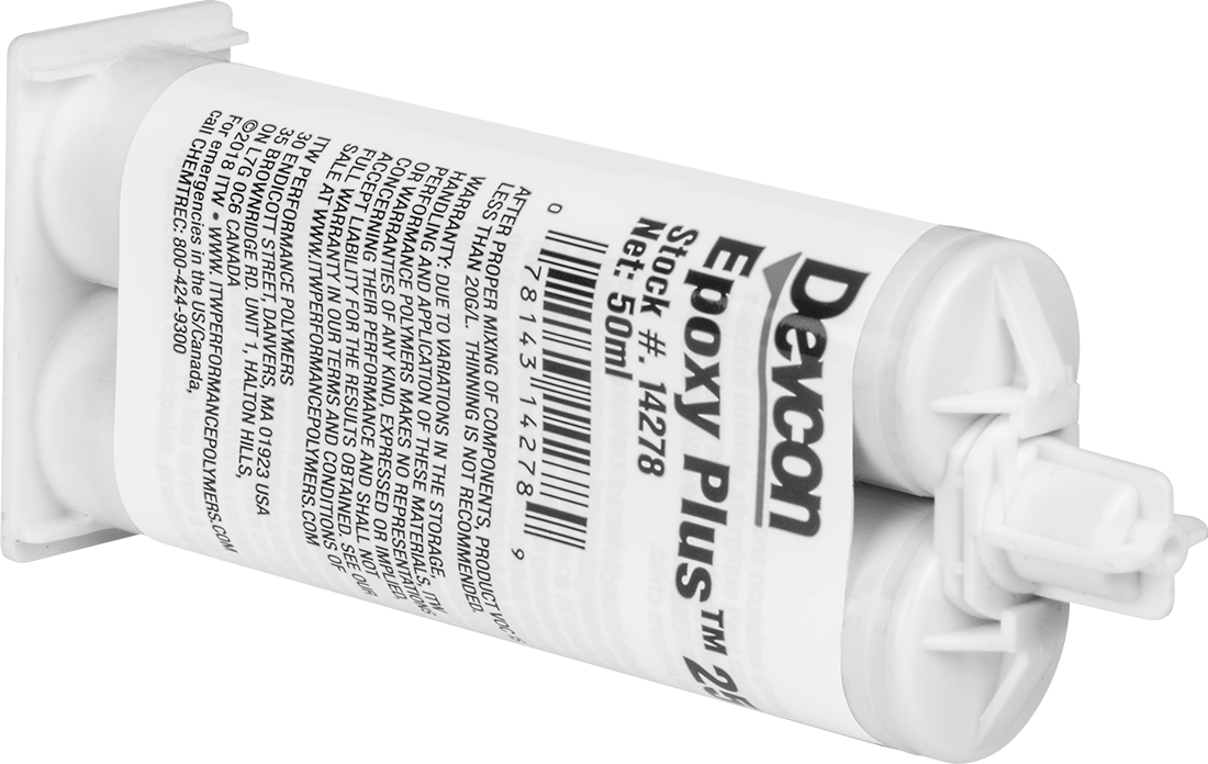 Yapısal Yapıştırıcı, Sertleştirilmiş Epoksi, Devcon Epoxy Plus 25, 1.69 FL. oz.