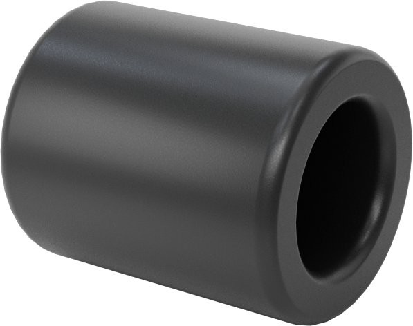 Yüksek Mukavemetli PEEK Kuru Çalışan Kovanlı Rulman, 3/16“ Mil Çapı ve 5/16” Muhafaza İç Çapı için, 3/8" Uzunluk