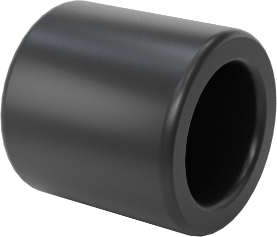 Yüksek Mukavemetli PEEK Kuru Çalışan Kovanlı Rulman, 1/4“ Mil Çapı ve 3/8” Muhafaza İç Çapı için, 3/8" Uzunluk