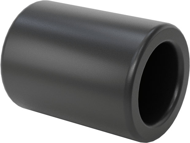 Yüksek Mukavemetli PEEK Kuru Çalışan Kovanlı Rulman, 1/4“ Mil Çapı ve 3/8” Muhafaza İç Çapı için, 1/2" Uzunluk