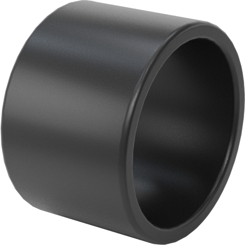 Yüksek Mukavemetli PEEK Kuru Çalışan Kovanlı Rulman, 5/16“ Mil Çapı ve 3/8” Muhafaza İç Çapı için, 1/4" Uzunluk