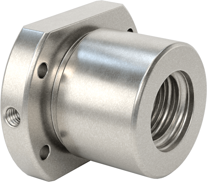 Flanşlı Top Somun, M20 Diş Boyutu, 40 mm Uzunluk, 40 mm Çap