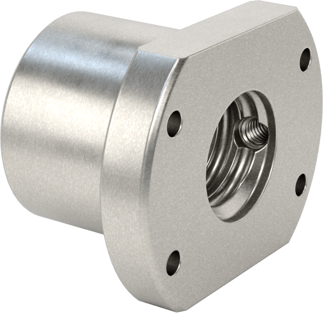 Flanşlı Top Somun, M20 Diş Boyutu, 40 mm Uzunluk, 40 mm Çap