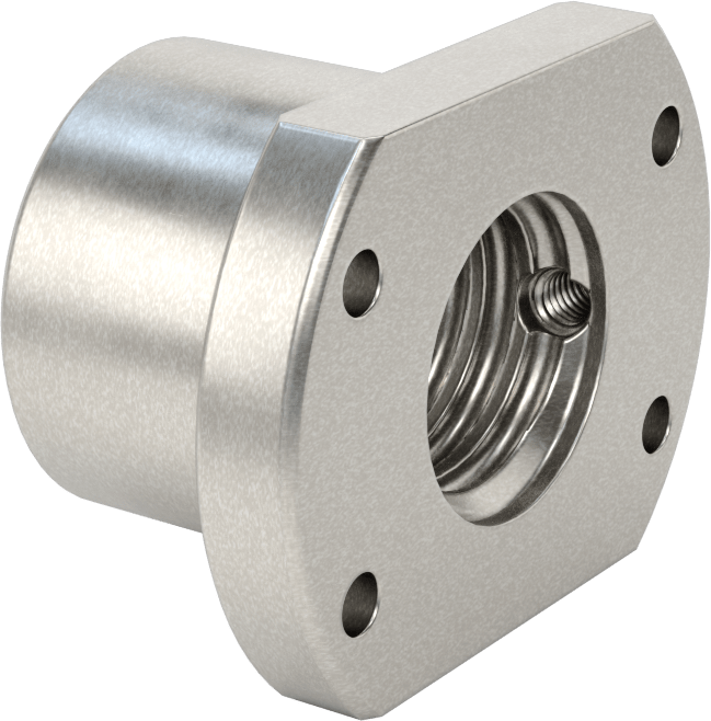 Flanşlı Top Somun, M25 Diş Boyutu, 40 mm Uzunluk, 43 mm Çap