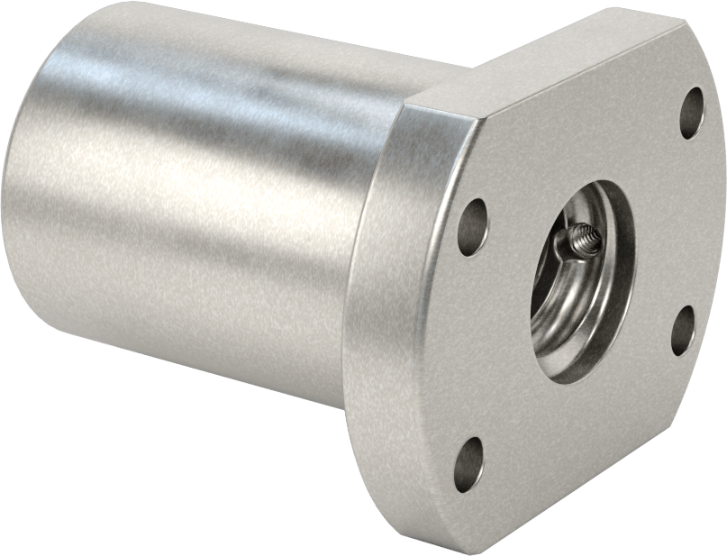 Flanşlı Top Somun, M25 Diş Boyutu, 98 mm Uzunluk, 60 mm Çap