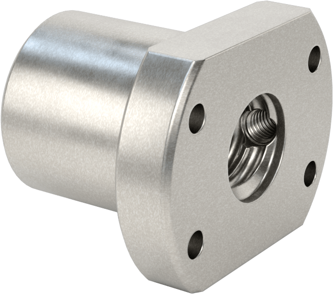 Flanşlı Top Somun, M14 Diş Boyutu, 40 mm Uzunluk, 31 mm Çap