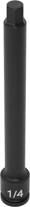 Uzun Uçlu Darbeli Altıgen Uçlu Soket, 1/4" Kare Tahrik, 1/4" Tahrik Boyutu, 4" Toplam Uzunluk