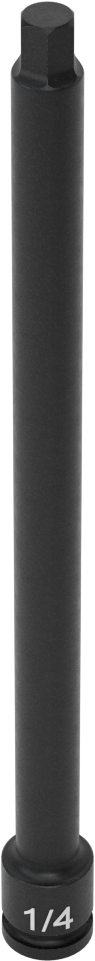 Uzun Uçlu Darbeli Altıgen Uçlu Soket, 1/4" Kare Tahrik, 1/4" Tahrik Boyutu, 6" Toplam Uzunluk