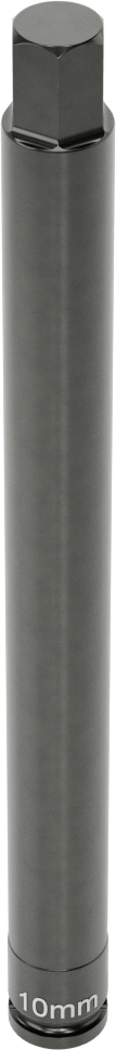 Uzun Uçlu Darbeli Altıgen Uçlu Soket, 1/4" Kare Tahrik, 10 mm Tahrik Boyutu, 6" Toplam Uzunluk
