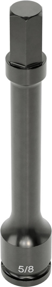 Uzun Uçlu Darbeli Altıgen Uçlu Soket, 1/2" Kare Tahrik, 5/8" Tahrik Boyutu, 6" Toplam Uzunluk