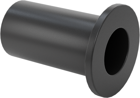 Kuru Çalışan PEEK Flanşlı Kovanlı Rulman, 3/16“ Mil Çapı ve 1/4” Muhafaza İç Çapı için, 1/2" Uzunluk