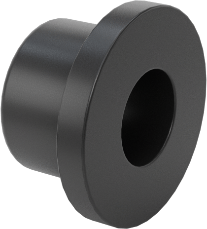 Kuru Çalışan PEEK Flanşlı Kovanlı Rulman, 3/16“ Mil Çapı ve 5/16” Muhafaza İç Çapı için, 1/4" Uzunluk