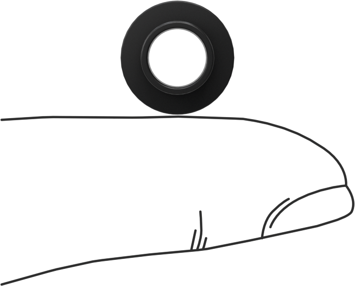 Kuru Çalışan PEEK Flanşlı Kovanlı Rulman, 1/4“ Mil Çapı ve 5/16” Muhafaza İç Çapı için, 1/4" Uzunluk