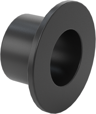 Kuru Çalışan PEEK Flanşlı Kovanlı Rulman, 1/4“ Mil Çapı ve 5/16” Muhafaza İç Çapı için, 1/4" Uzunluk