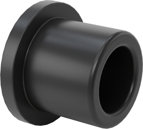 Kuru Çalışan PEEK Flanşlı Kovanlı Rulman, 1/4“ Mil Çapı ve 3/8” Muhafaza İç Çapı için, 3/8" Uzunluk