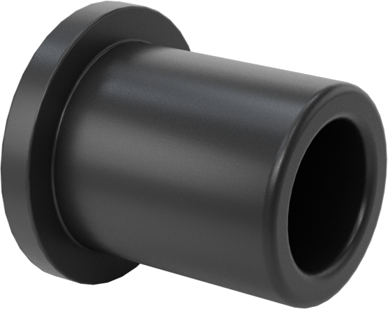 Kuru Çalışan PEEK Flanşlı Kovanlı Rulman, 1/4“ Mil Çapı ve 3/8” Muhafaza İç Çapı için, 1/2" Uzunluk