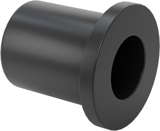 Kuru Çalışan PEEK Flanşlı Kovanlı Rulman, 1/4“ Mil Çapı ve 3/8” Muhafaza İç Çapı için, 1/2" Uzunluk