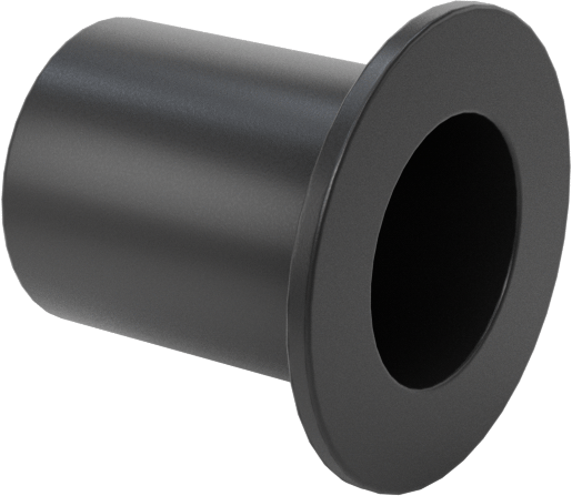 Kuru Çalışan PEEK Flanşlı Kovanlı Rulman, 5/16“ Mil Çapı ve 3/8” Muhafaza İç Çapı için, 1/2" Uzunluk