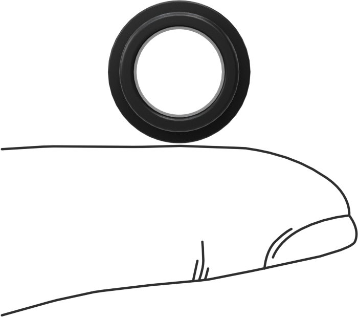 Kuru Çalışan PEEK Flanşlı Kovanlı Rulman, 3/8“ Mil Çapı ve 1/2” Muhafaza İç Çapı için, 3/8" Uzunluk