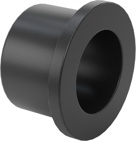 Kuru Çalışan PEEK Flanşlı Kovanlı Rulman, 3/8“ Mil Çapı ve 1/2” Muhafaza İç Çapı için, 3/8" Uzunluk