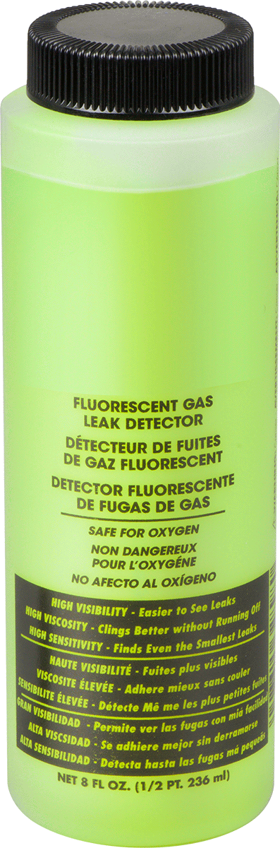 Quick-Spot Sıkıştırılmış Gaz Kaçak Dedektörü, Yüksek Görünürlük, 8 FL. oz Şişe