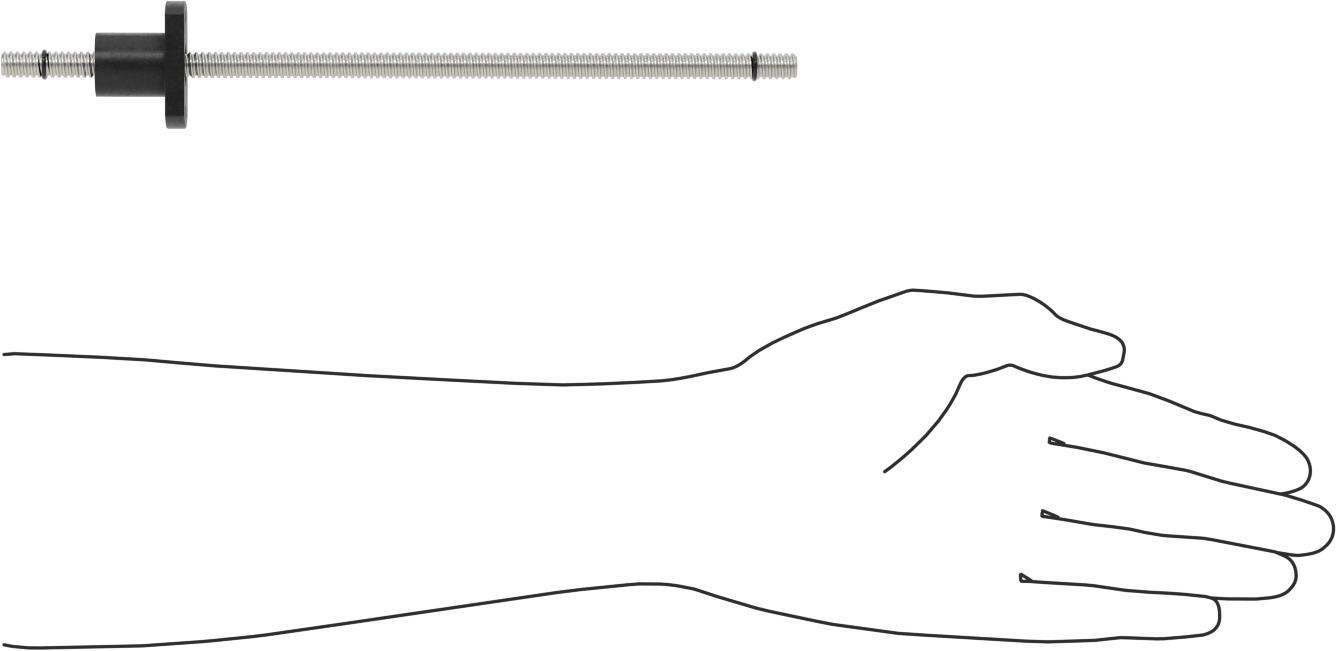 Flanşlı Bilyalı Somunlu Bilyalı Vida, M8 Diş Boyutu, 250 mm Uzunlukta Top Vida