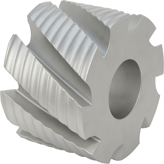 Kaba Yüzey Freze Bıçağı, Kaba Aralık, Kaplamasız Kobalt Çelik, 2-1/2" Freze Çapı