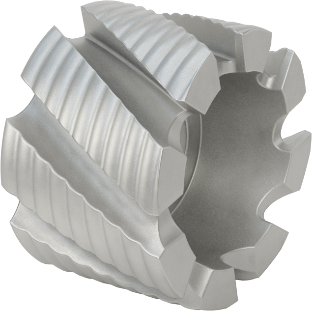 Kaba Yüzey Freze Bıçağı, Kaba Aralık, Kaplamasız Kobalt Çelik, 2-1/2" Freze Çapı