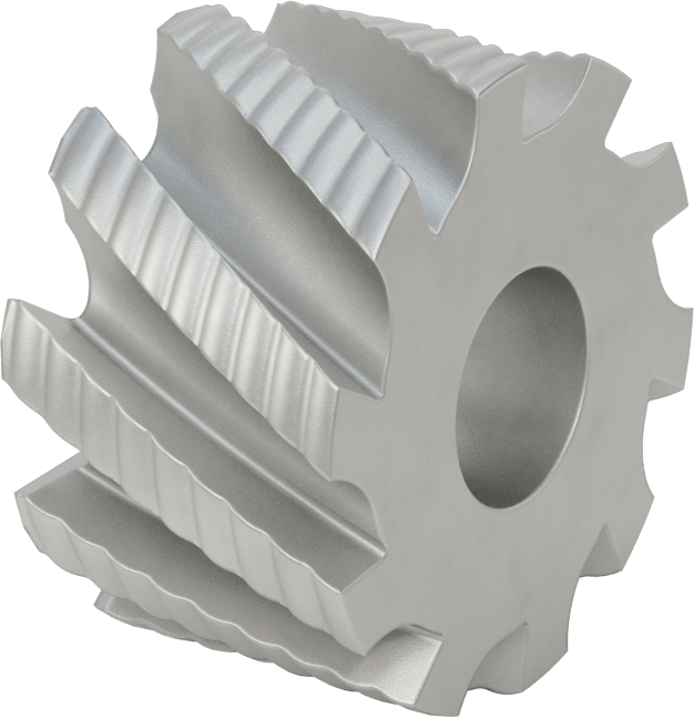 Kaba Yüzey Freze Bıçağı, Kaba Aralık, Kaplamasız Kobalt Çelik, 2-3/4" Freze Çapı