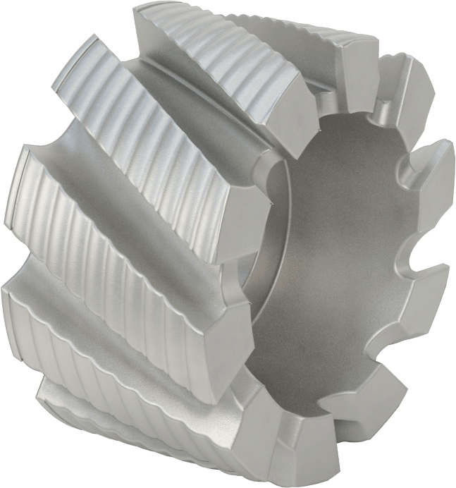 Kaba Yüzey Freze Bıçağı, Kaba Aralık, Kaplamasız Kobalt Çelik, 3-1/2" Freze Çapı