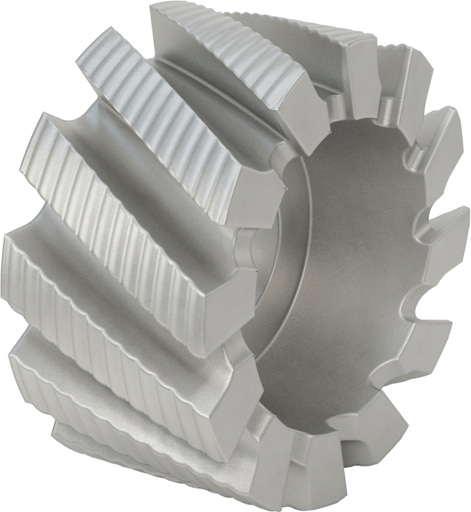 Kaba Yüzey Freze Bıçağı, Kaba Aralık, Kaplamasız Kobalt Çelik, 4-1/2" Freze Çapı