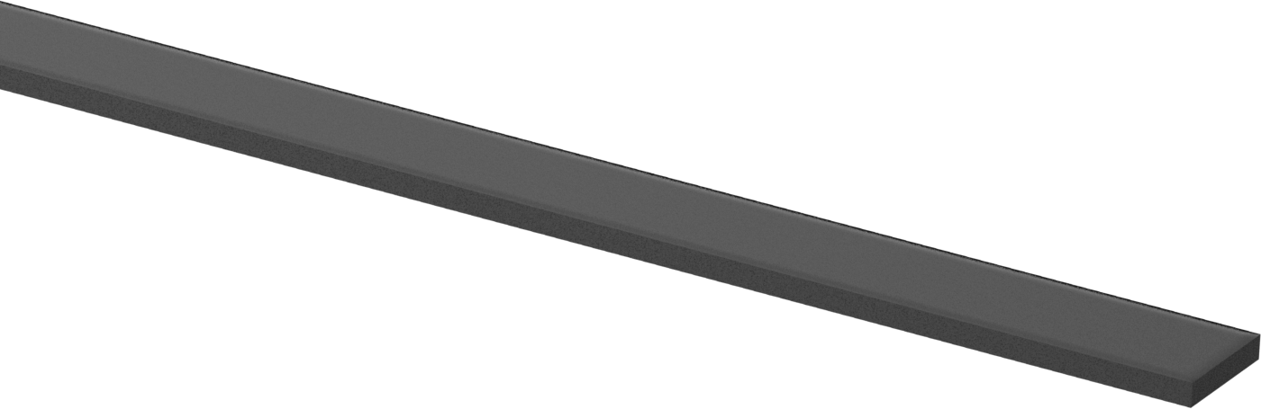 Denizcilik Sınıfı Neme Dayanıklı HDPE Çubuk, 3/16“ Kalınlık x 1” Genişlik x 4 Fit Uzunluk