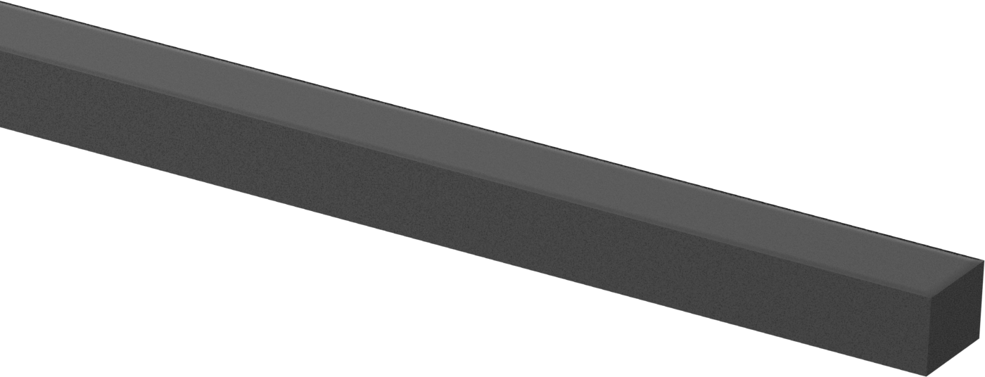 Denizcilik Sınıfı Neme Dayanıklı HDPE Çubuk, 3/4“ Kalın x 1” Genişlik x 4 Fit Uzunluk