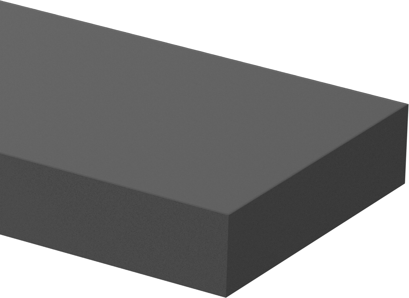 Denizcilik Sınıfı Neme Dayanıklı HDPE Çubuk, 3/4“ Kalınlık x 3” Genişlik x 1 Ayak Uzunluk