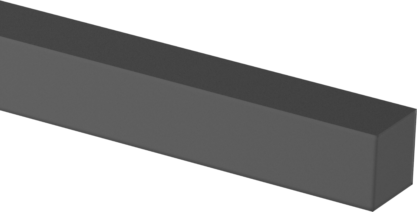Denizcilik Sınıfı Neme Dayanıklı HDPE Çubuk, 1“ Kalınlık x 1” Genişlik x 2 Fit Uzunluk