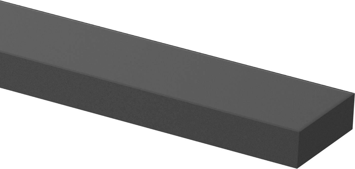 Denizcilik Sınıfı Neme Dayanıklı HDPE Çubuk, 1“ Kalınlık x 3” Genişlik x 4 Ayak Uzunluk