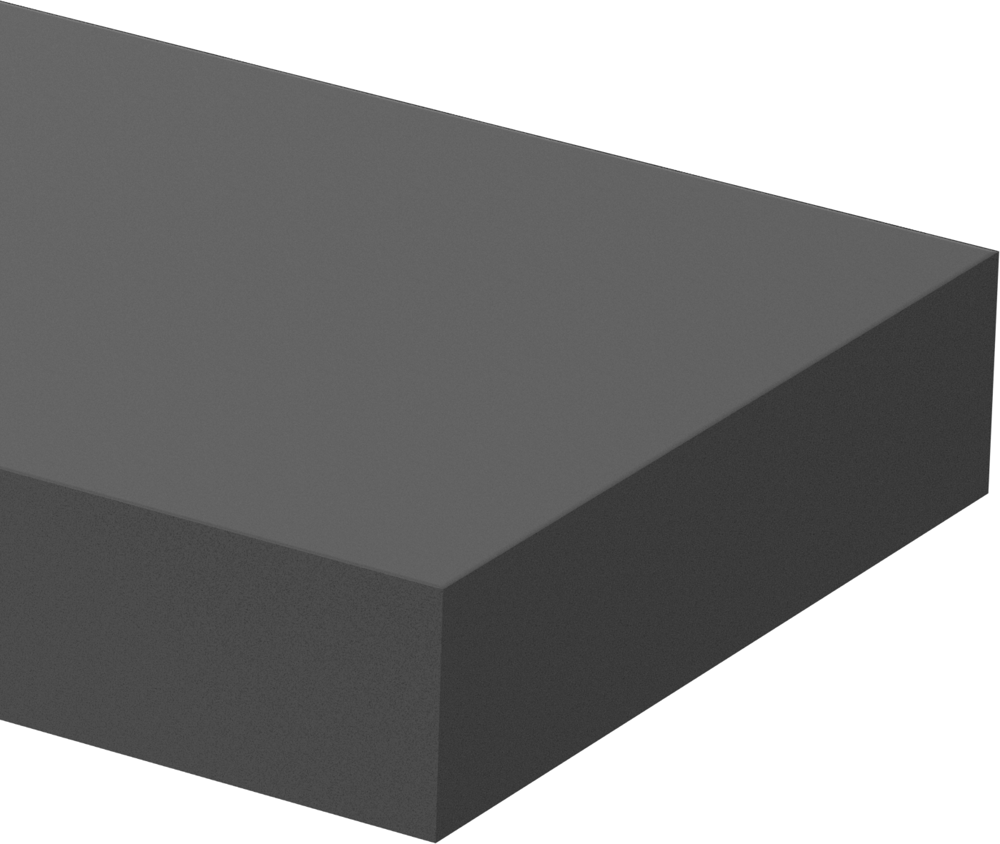 Denizcilik Sınıfı Neme Dayanıklı HDPE Çubuk, 1“ Kalınlık x 4” Genişlik x 1 Fit Uzunluk